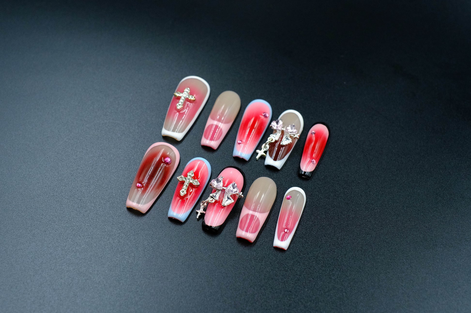 NailPopz PINK MIRACLE - Handmade 3D Press-On Nails | Durable, Reusable, and Salon-Grade Finish