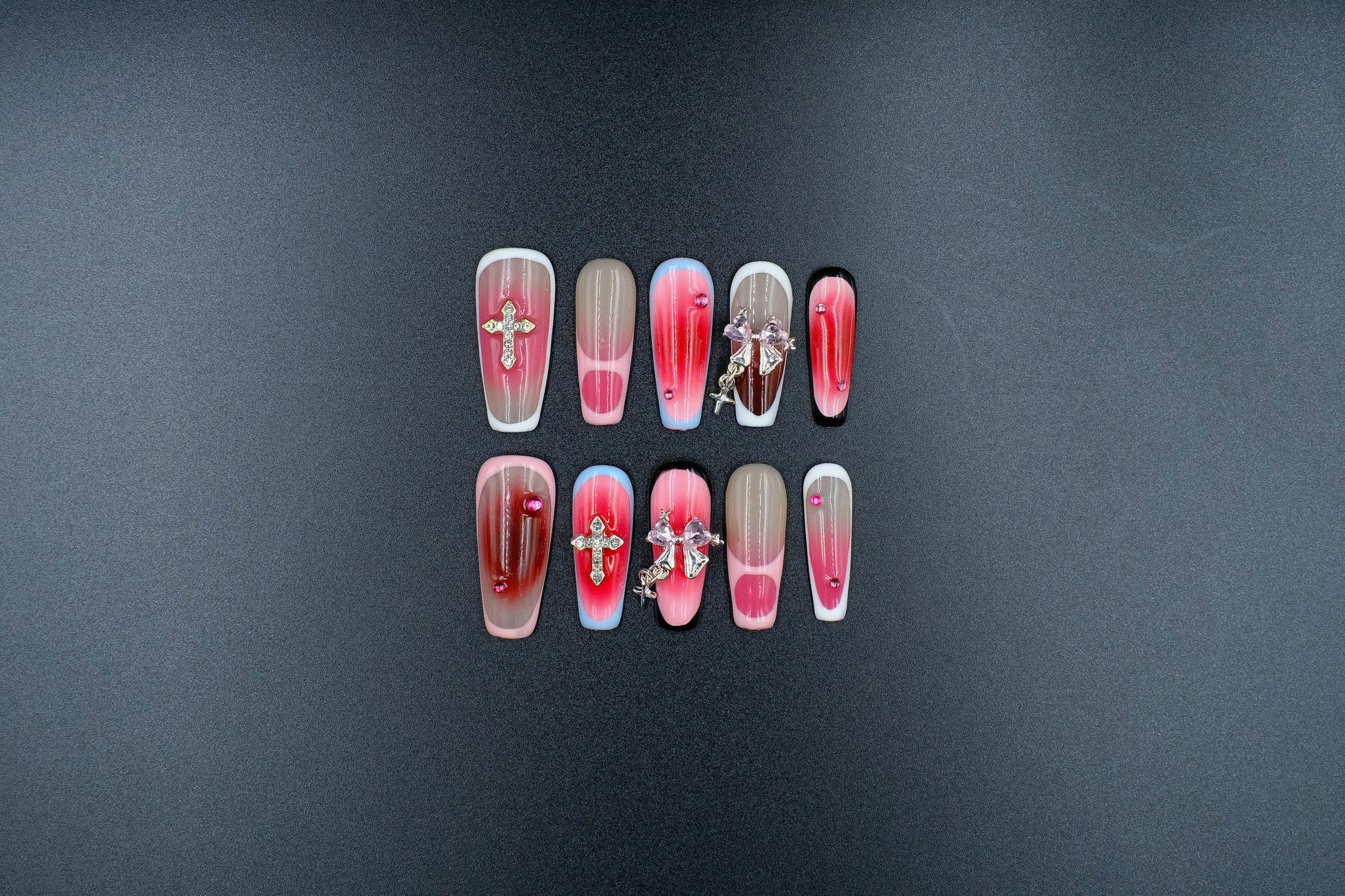 NailPopz PINK MIRACLE - Handmade 3D Press-On Nails | Durable, Reusable, and Salon-Grade Finish